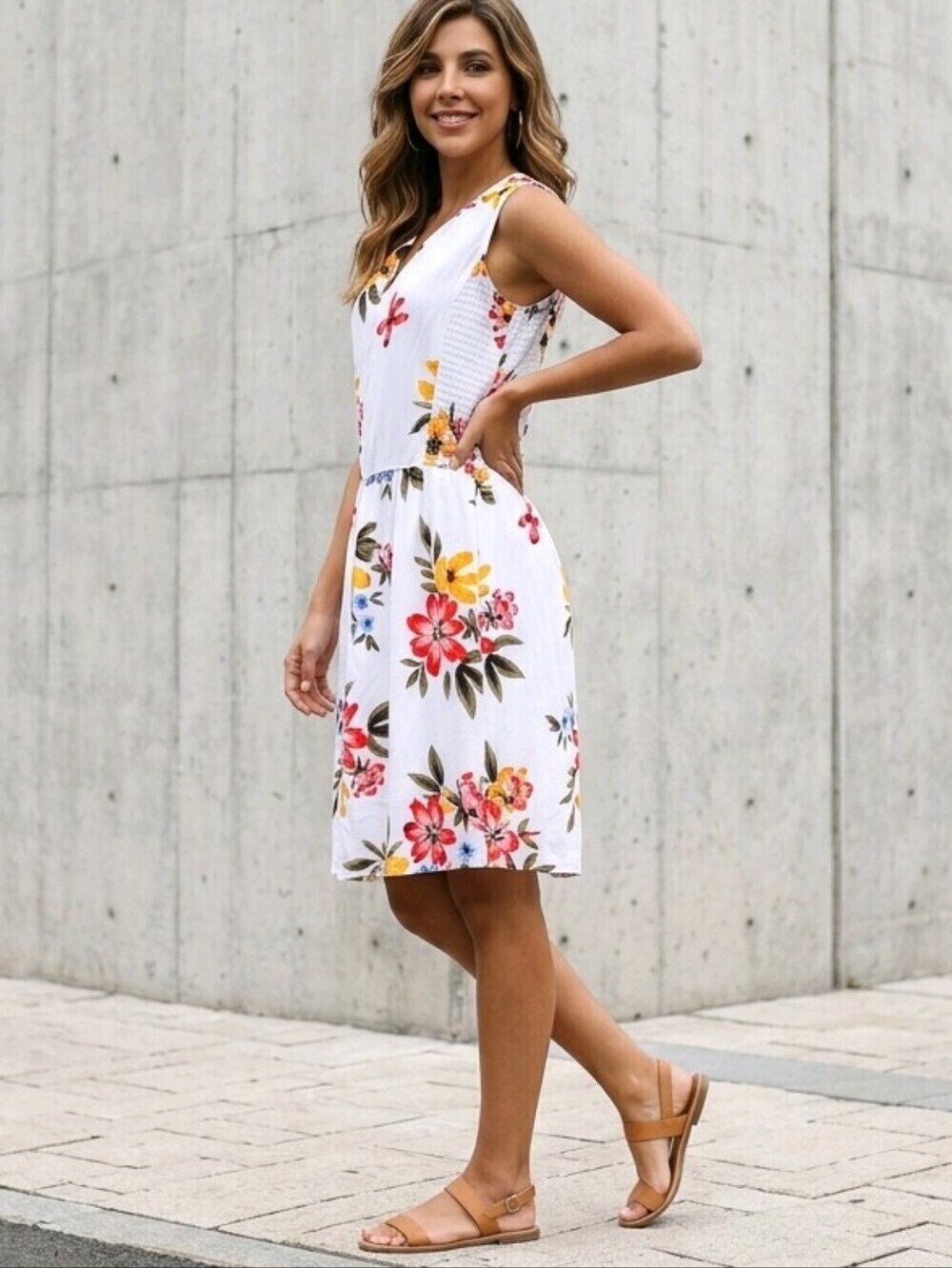 Old Navy Floral Dress Sz L